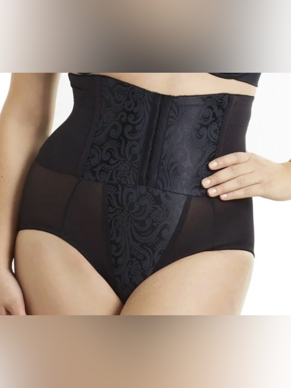 Cupid Black High-Waist Shapewear Brief